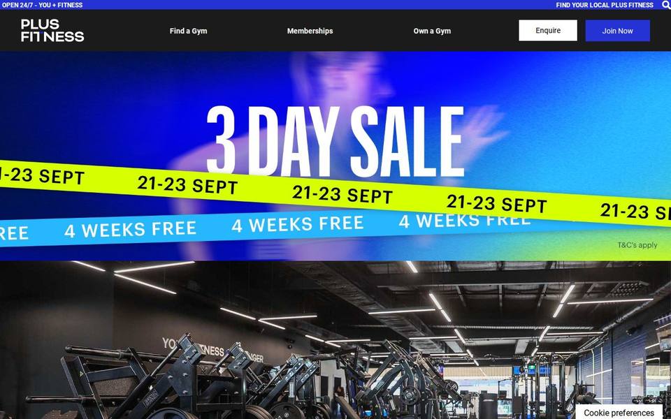 Plus Fitness Dapto website