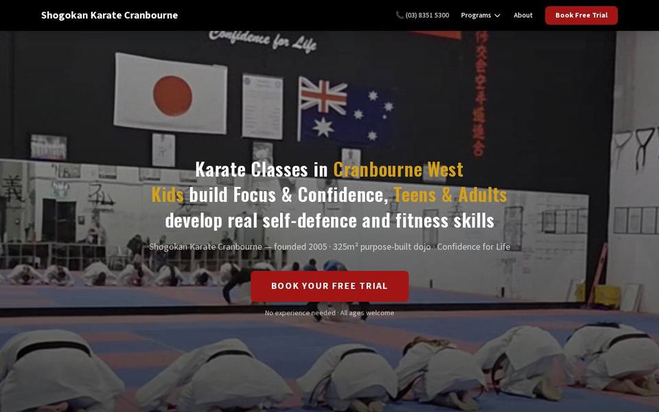 Shukokai Karate Dojos website