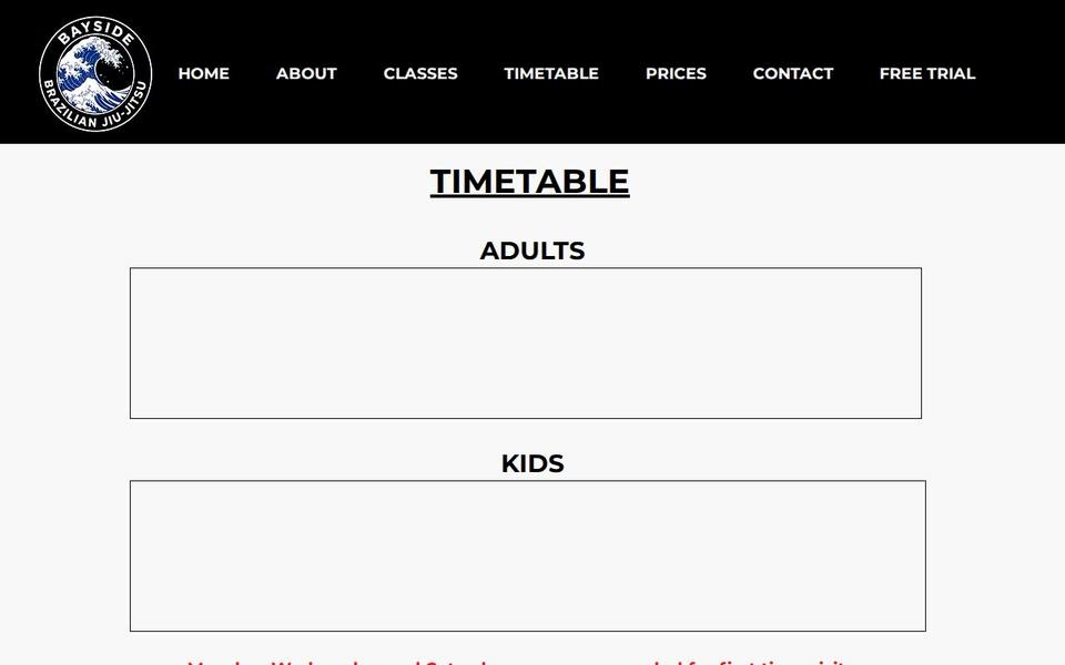 Bayside Brazilian Jiu-Jitsu website