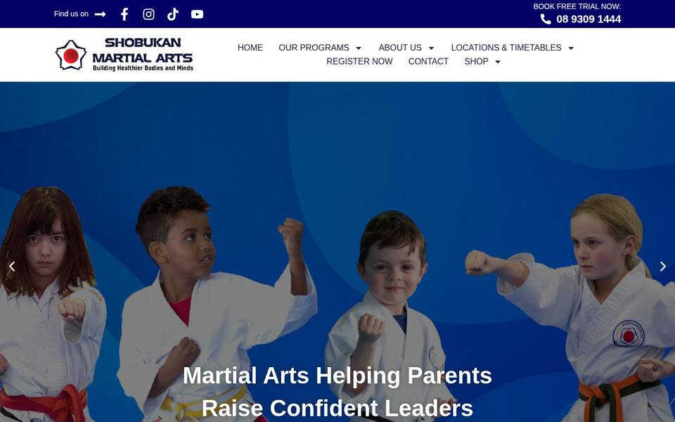 Shobukan Martial Arts website