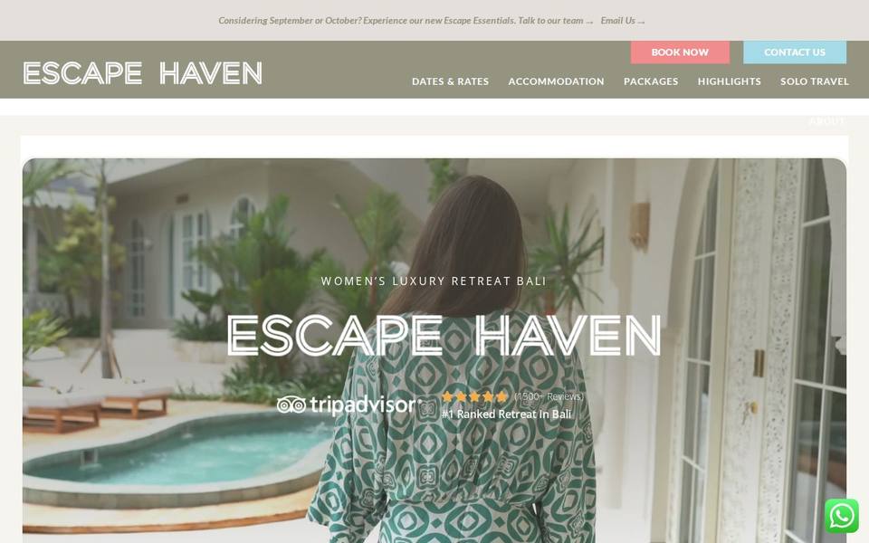 Escape Haven website