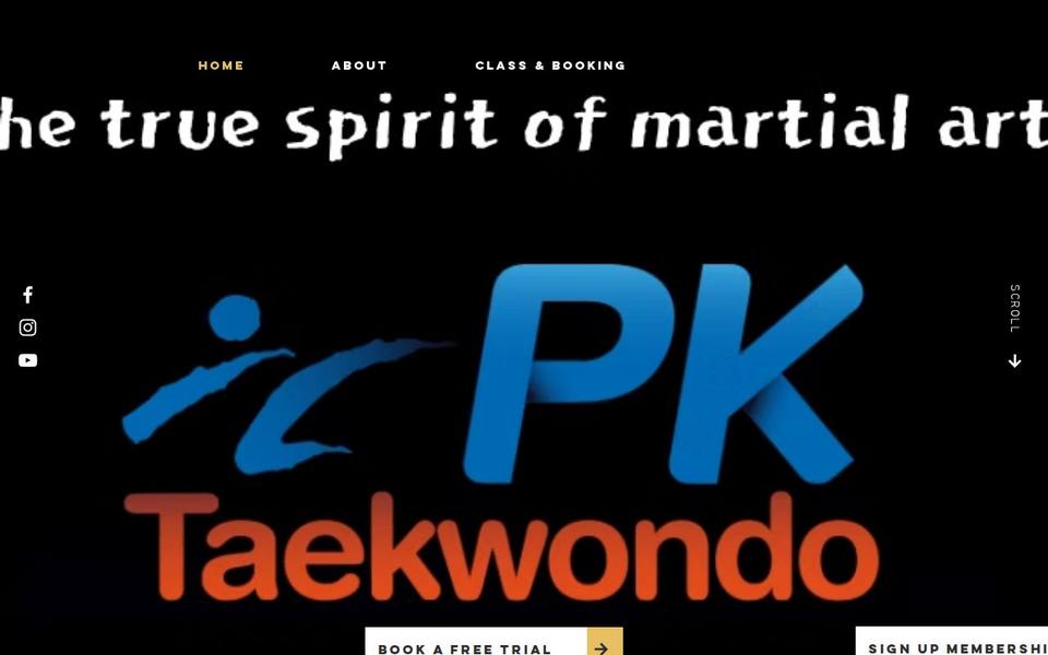 PK Taekwondo website