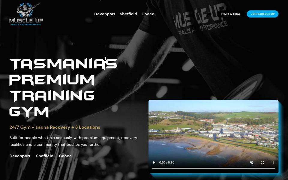 Muscle Up Health And Performance website