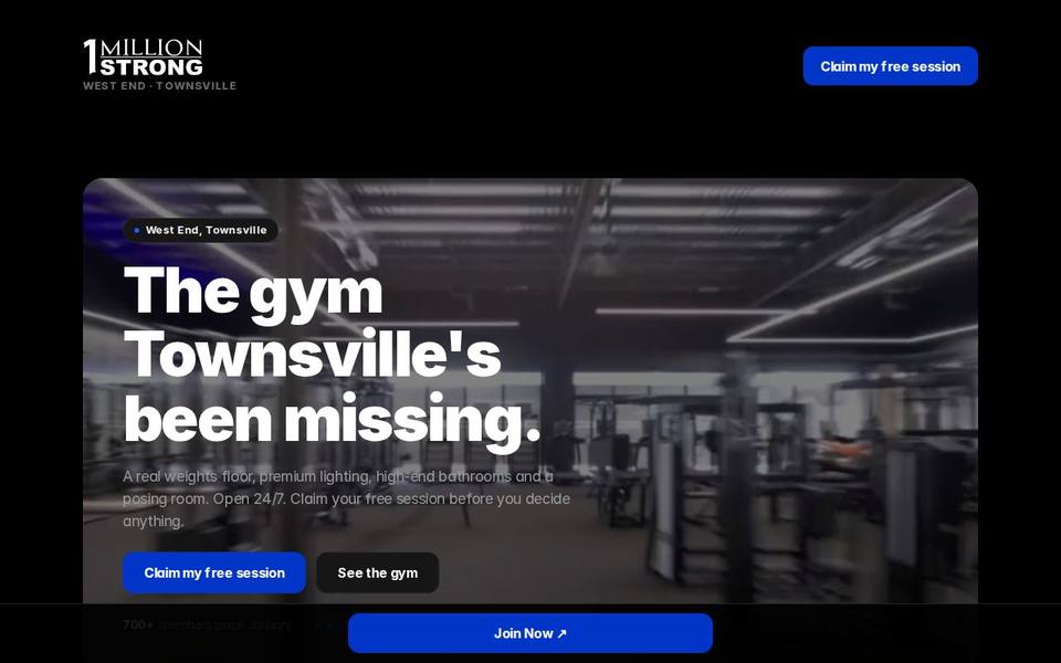 1 Million Strong Townsville website