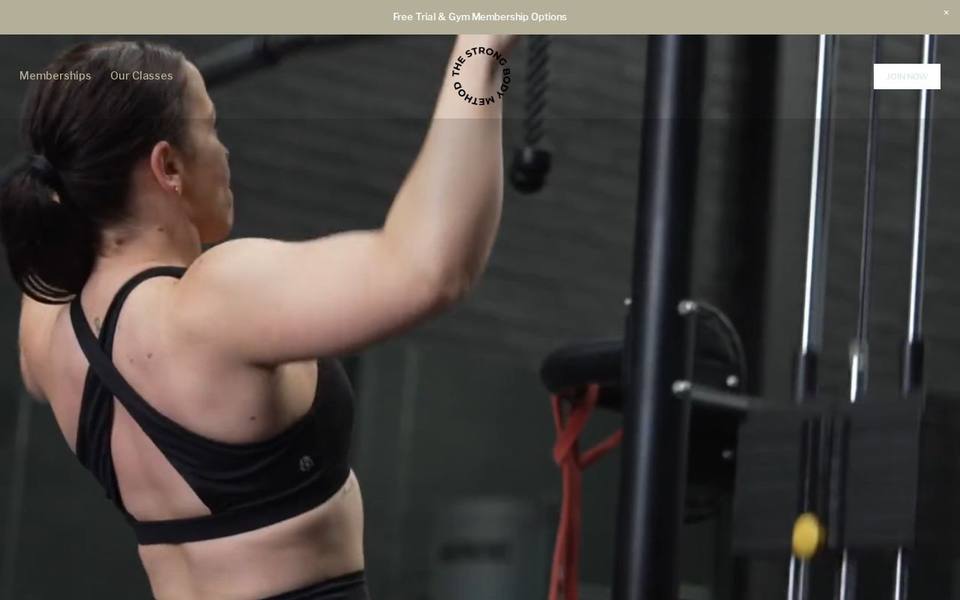 The Strong Body Method Gym website