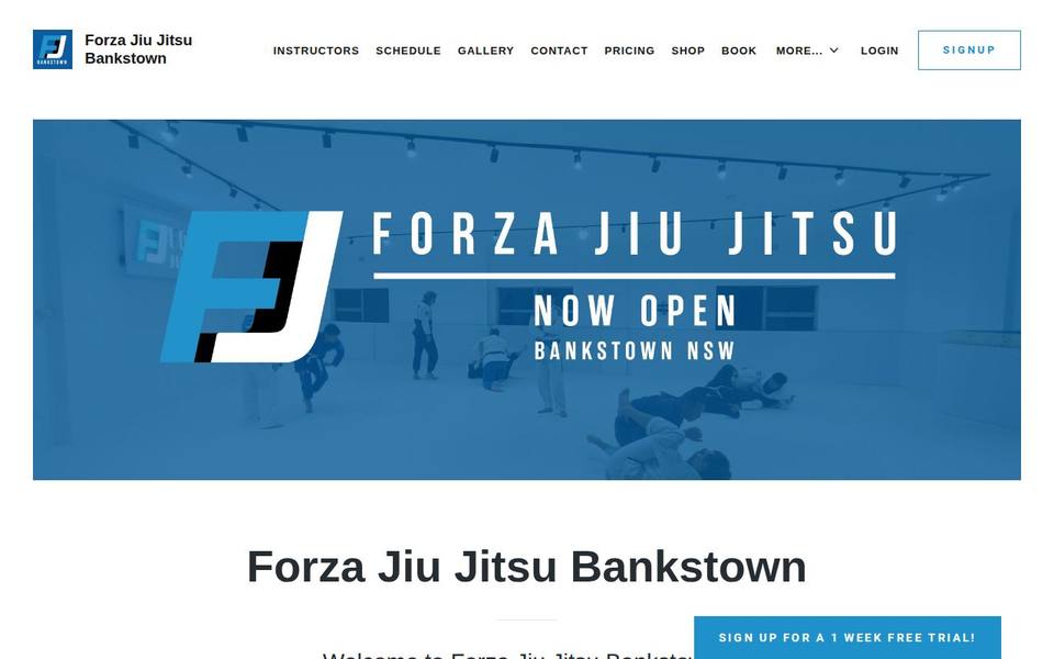Forza Jiu Jitsu Bankstown website