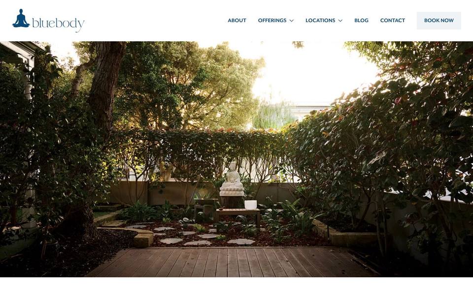 Blue Body Inner Sanctuary website