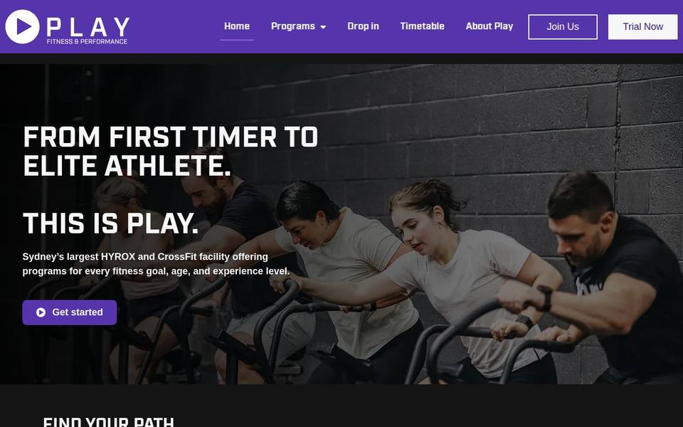 CrossFit Play website