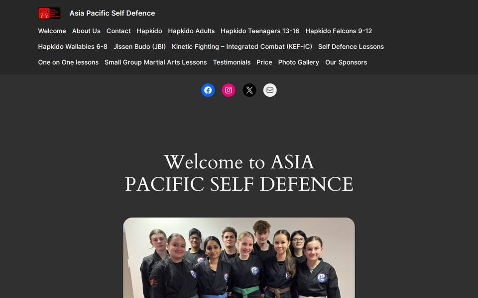 Asia Pacific Self Defence website