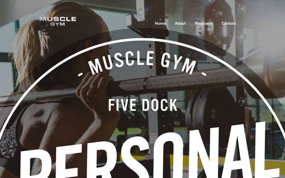 Muscle Gym website