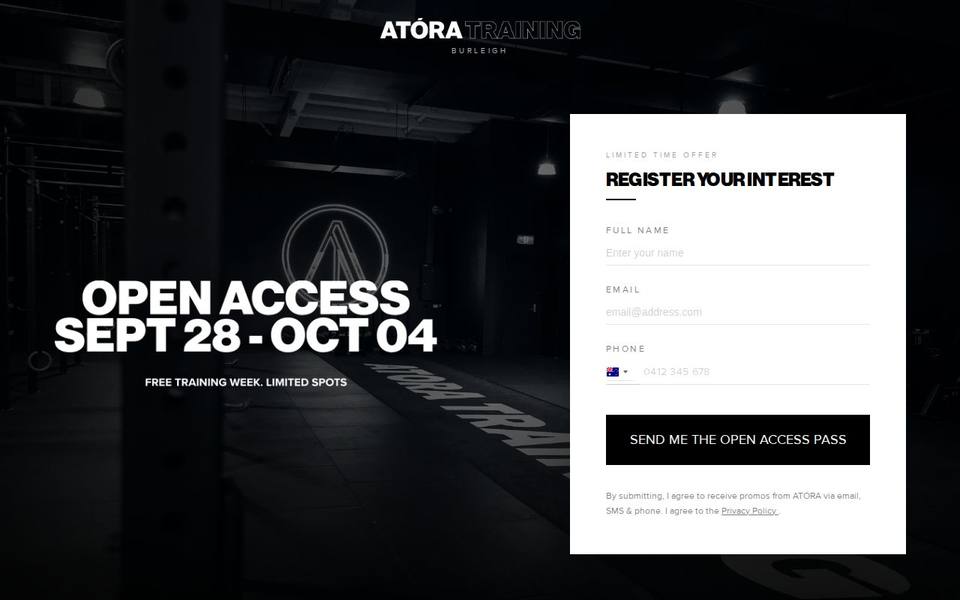 Atora Training website