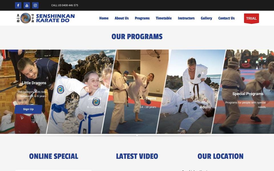 Senshinkan Karate website