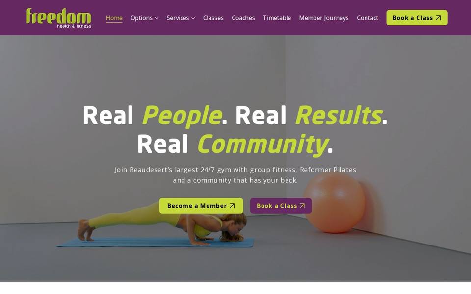 Bliss Yoga & Pilates Studio website