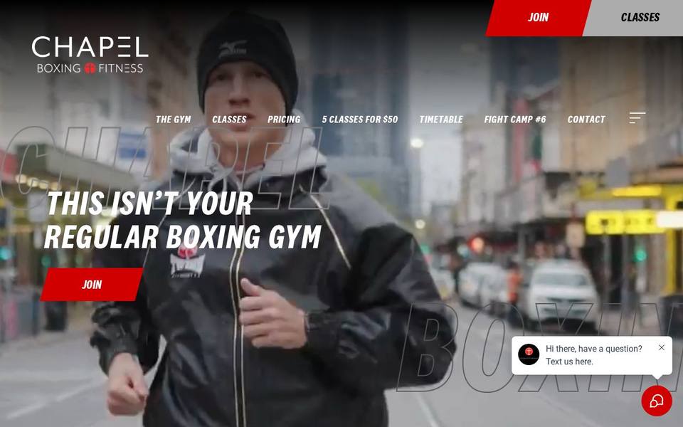 Chapel Fitness website