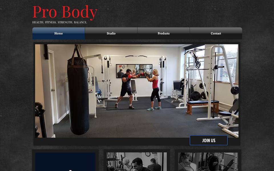 Pro Body Boxing website