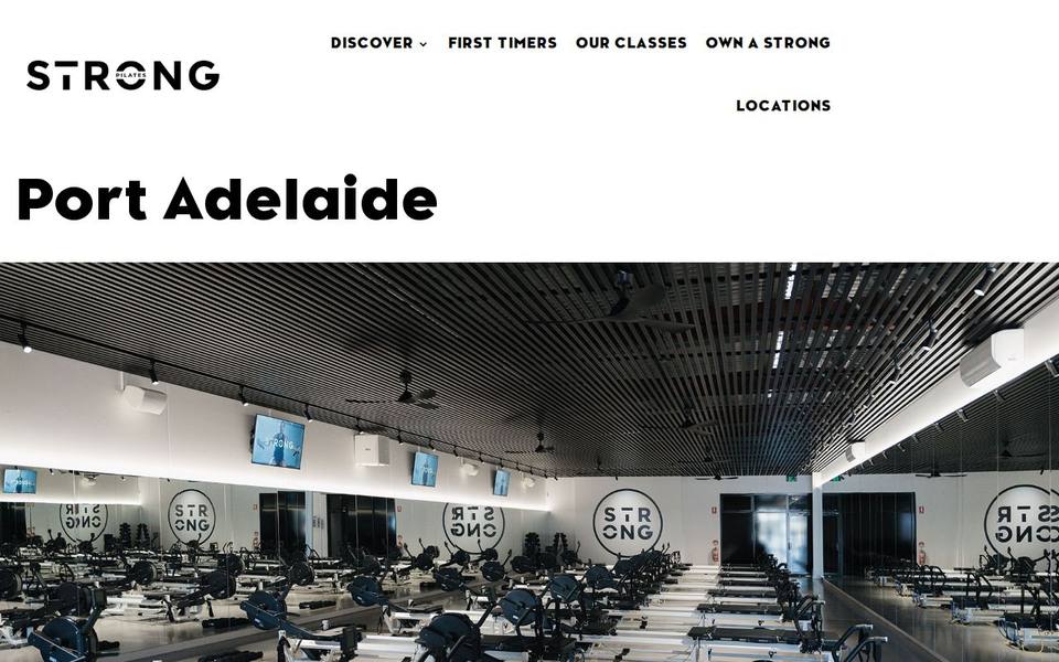 Strong Pilates website