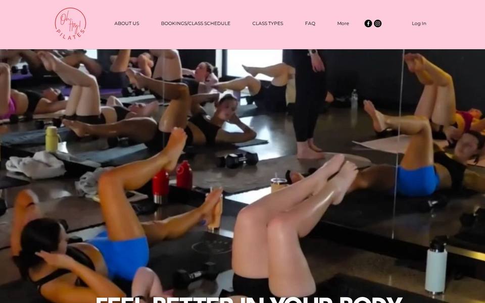 Oh Hey Pilates website