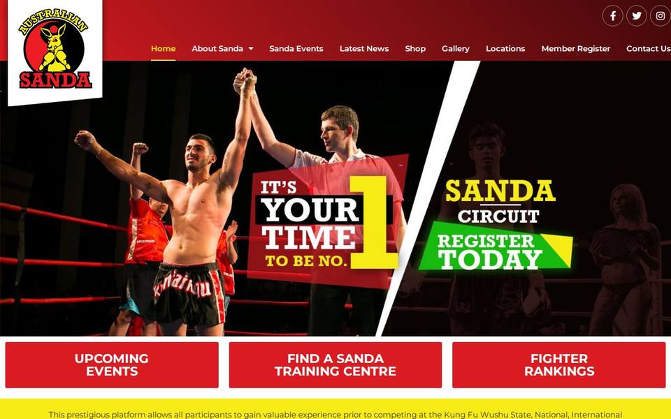 Australian Sanda website
