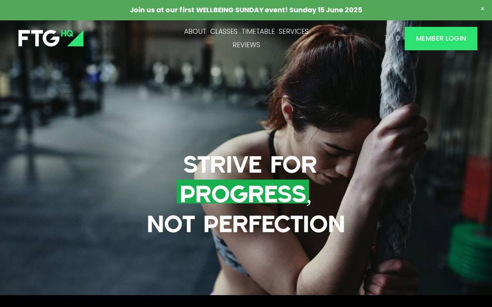 Fit To Go Personal Training Centre website