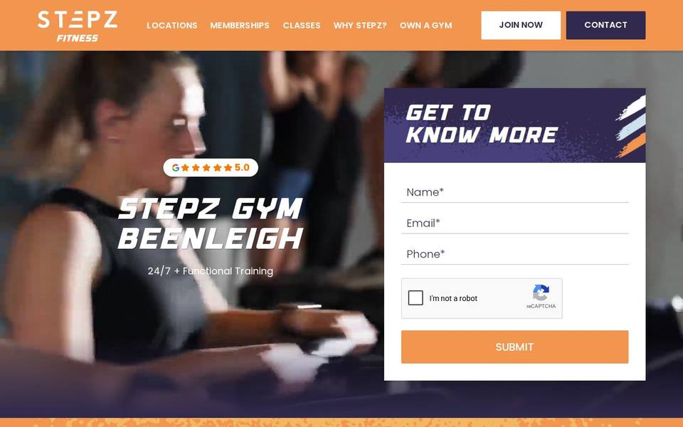 Stepz Fitness Beenleigh website