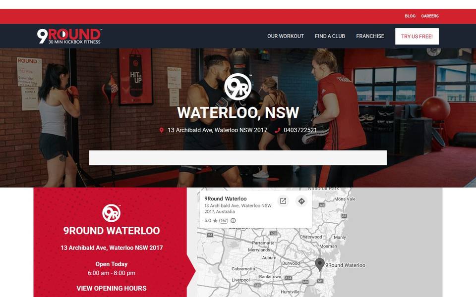 9Round Waterloo website