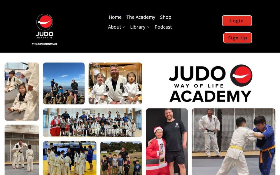 The Judo Way of Life Academy website