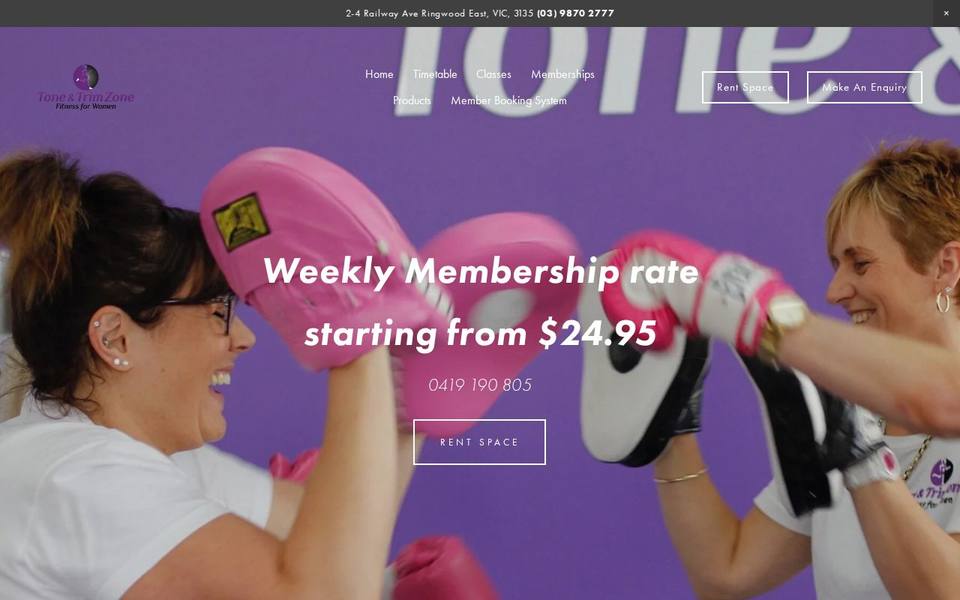 Tone and Trim Zone website