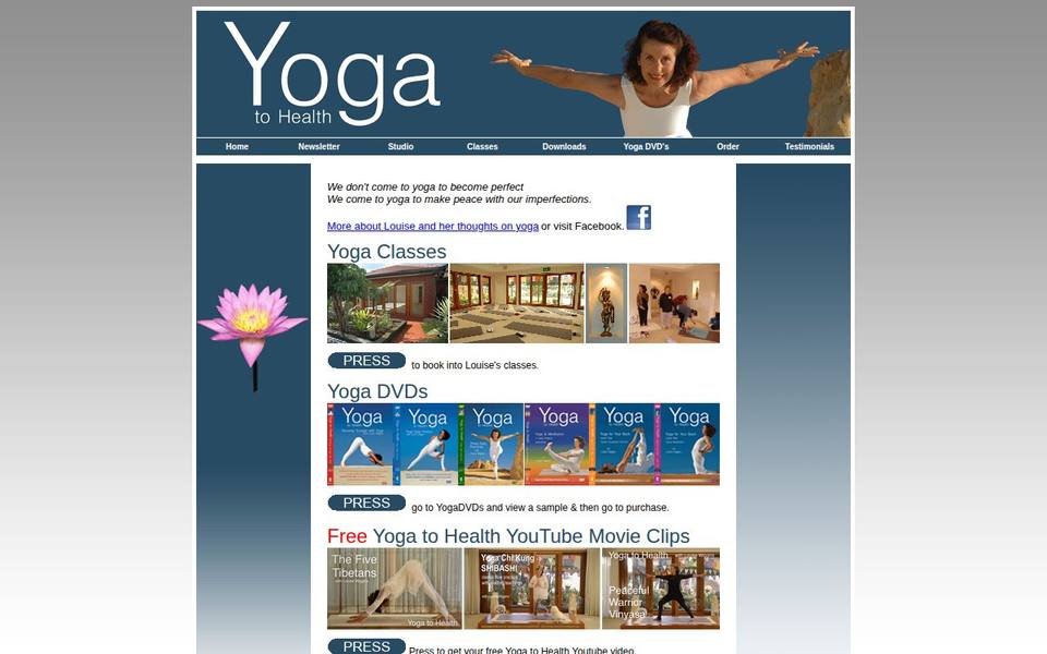 Yoga To Health website