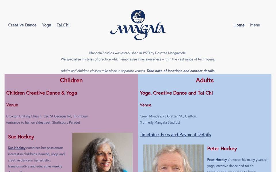 Mangala Studios website