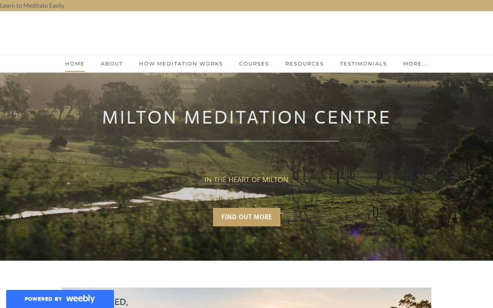 Milton Meditation Centre website
