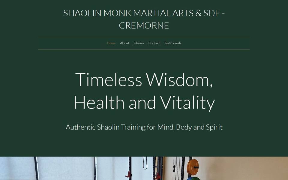 Shaolin Monk Martial Arts website