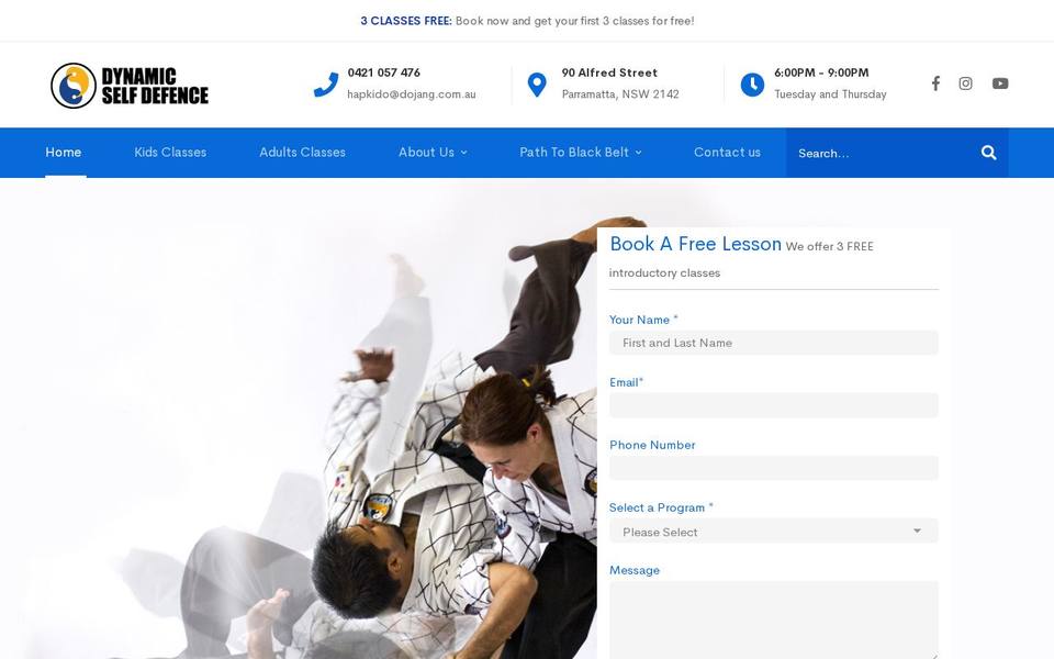 Dynamic Self Defence website