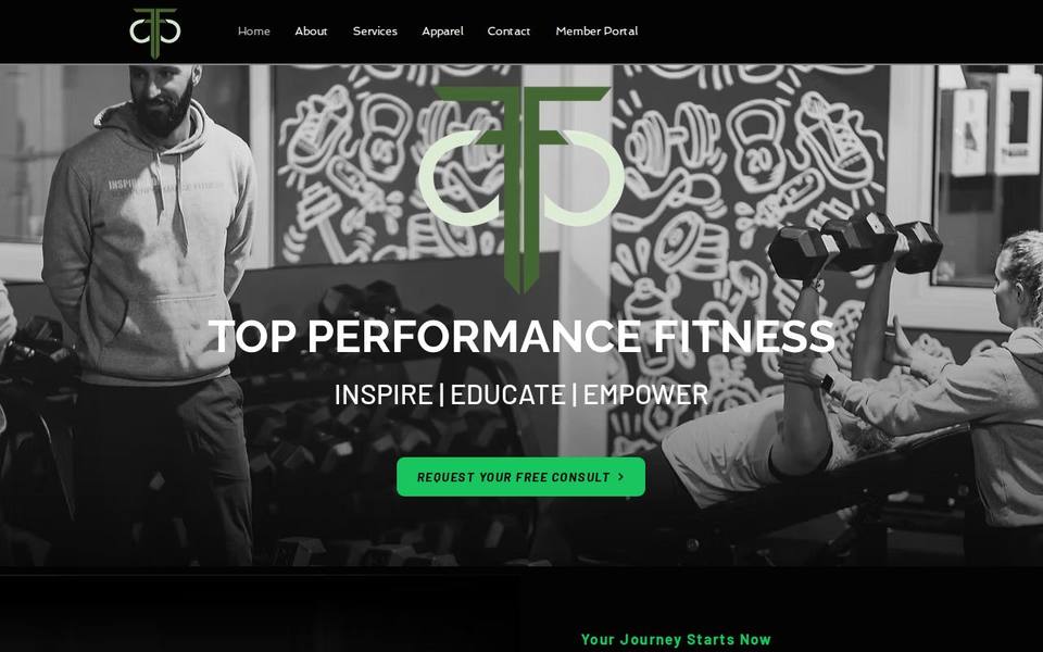 Top Performance Fitness website