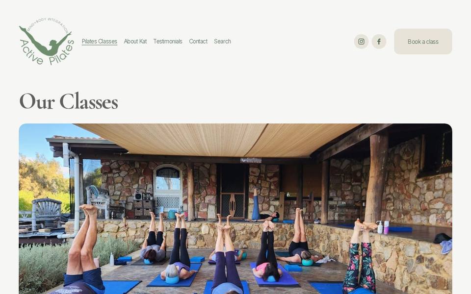 Active Pilates website