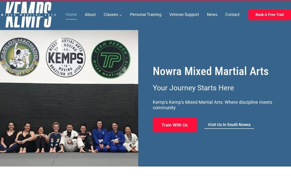 Kemp's Thai Boxing and Mixed Martial Arts website
