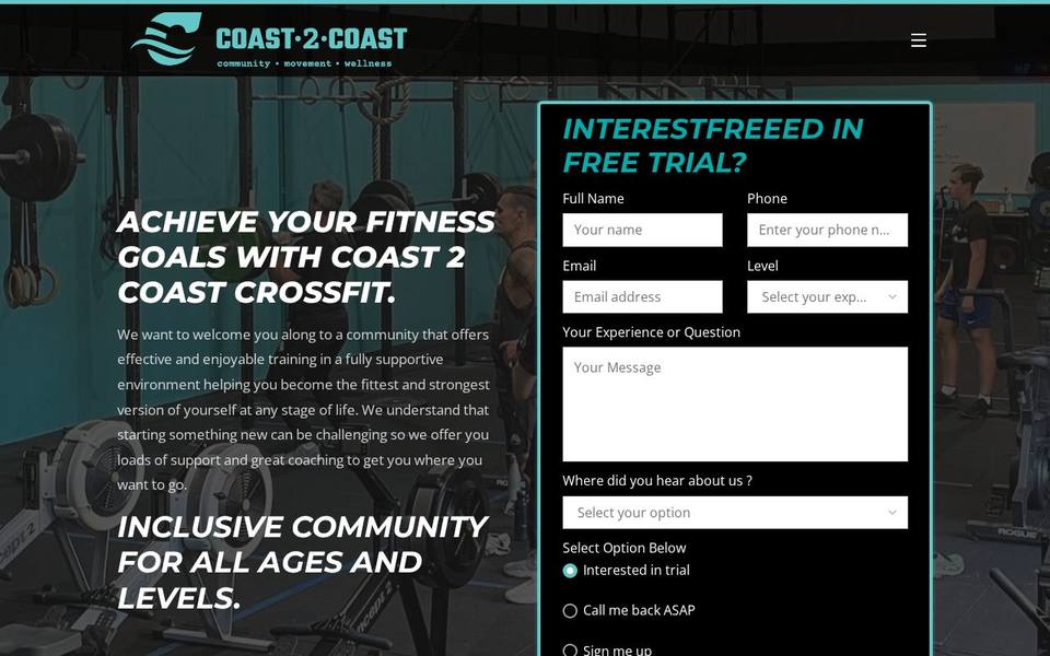 Coast to Coast CrossFit website