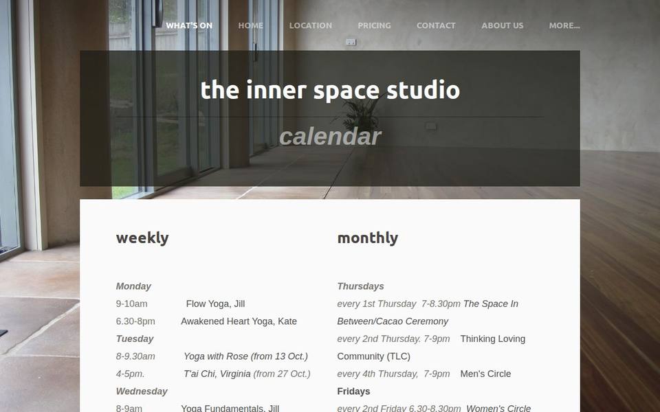 The Inner Space website