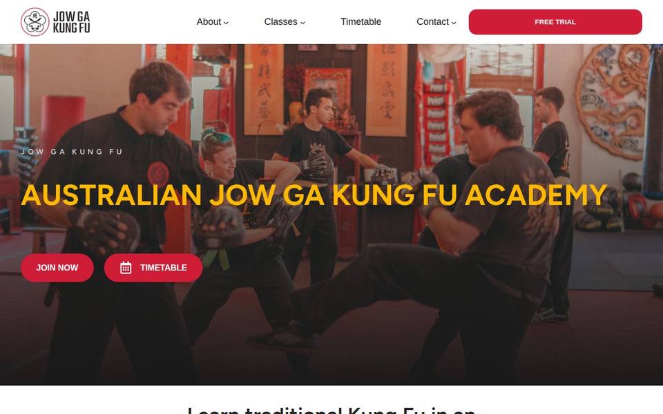 Jow Ga Kung Fu Surry Hills website
