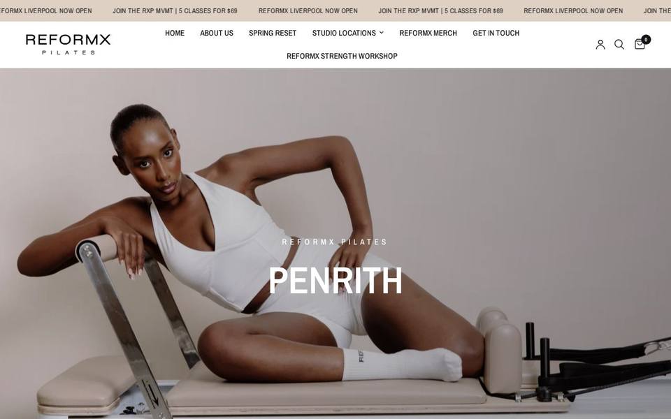 ReformX Pilates St Marys Penrith website