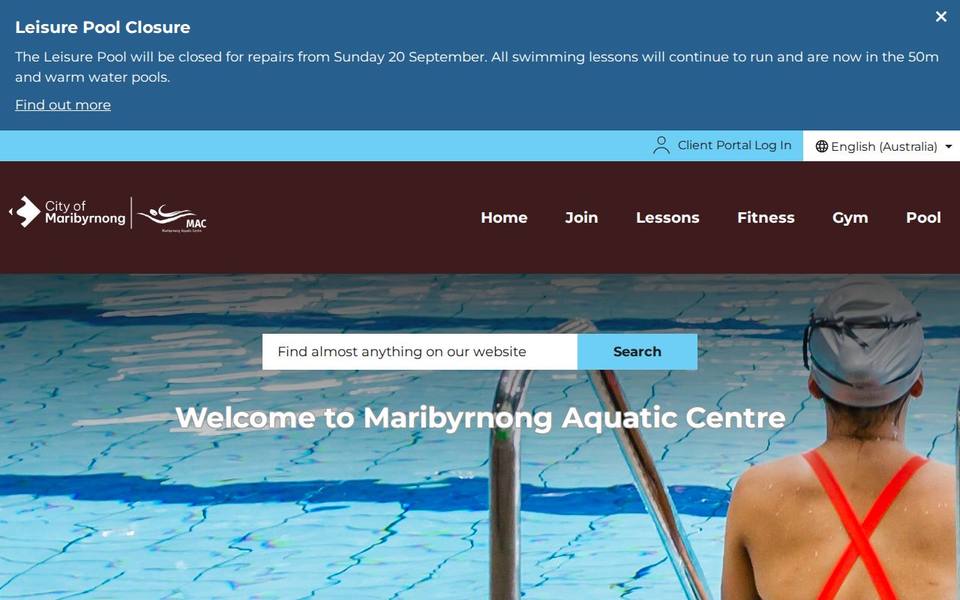Maribyrnong Aquatic Centre website