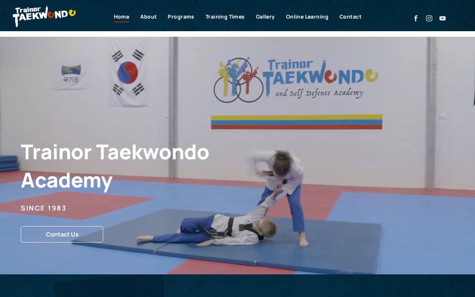 Trainor Taekwondo website