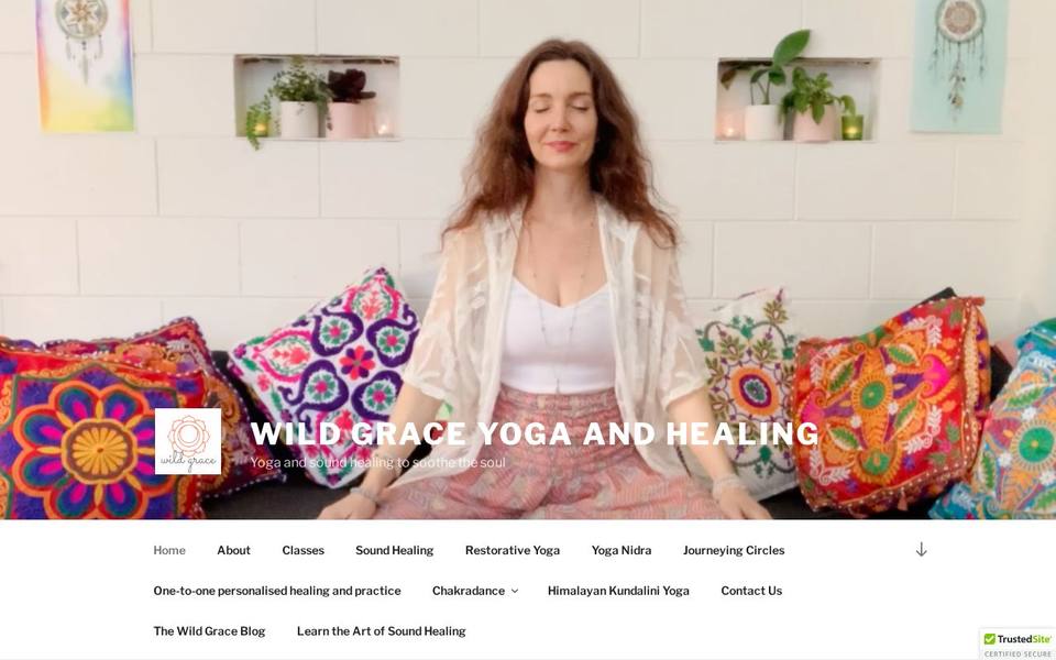 Wild Grace Yoga and Healing website