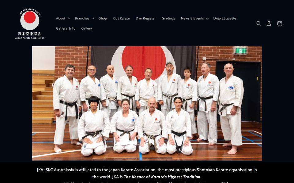 Keith Geyer Karate Dojo website