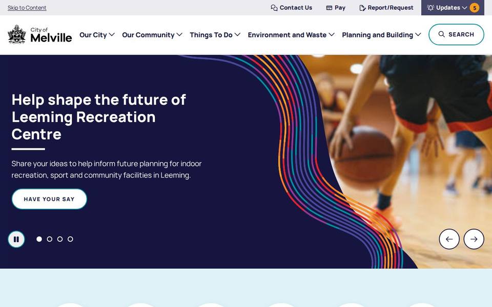 Melville Aquatic Fitness Centre website