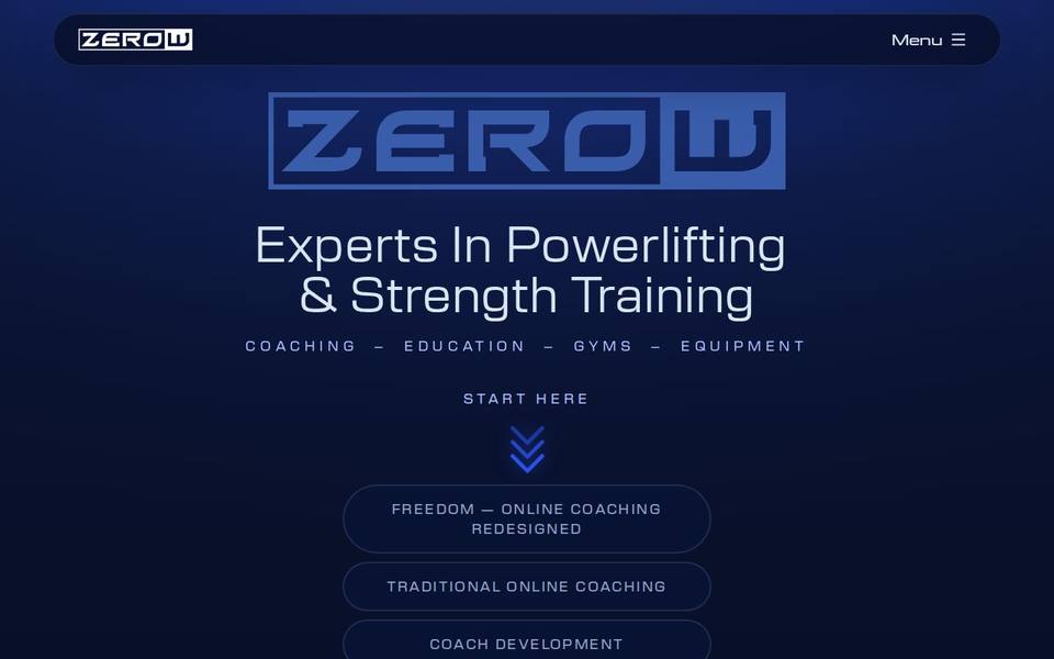 Zero Weakness website