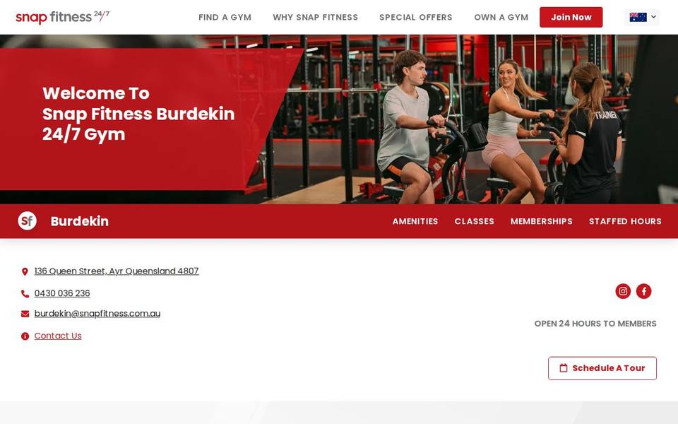 Snap Fitness Burdekin website