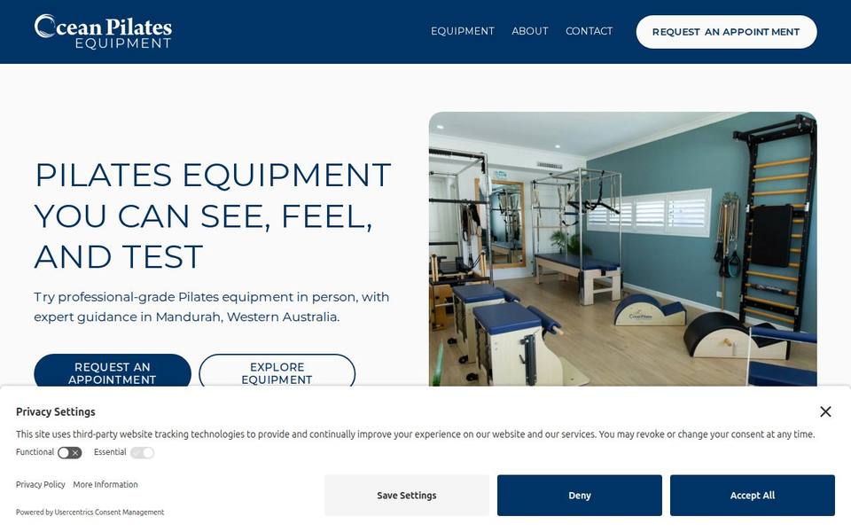 Ocean Pilates website
