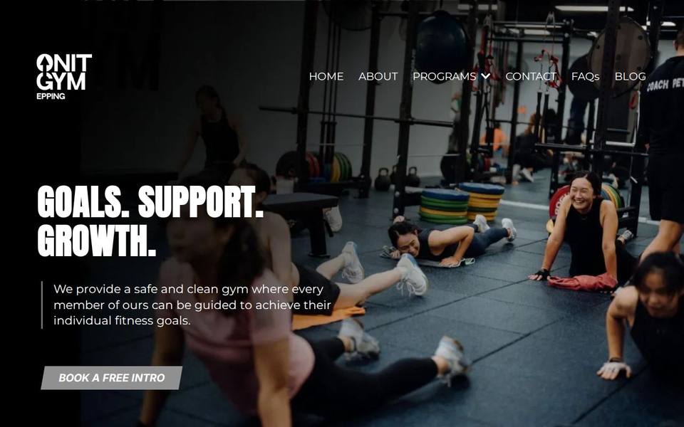 Onit Gym Epping website