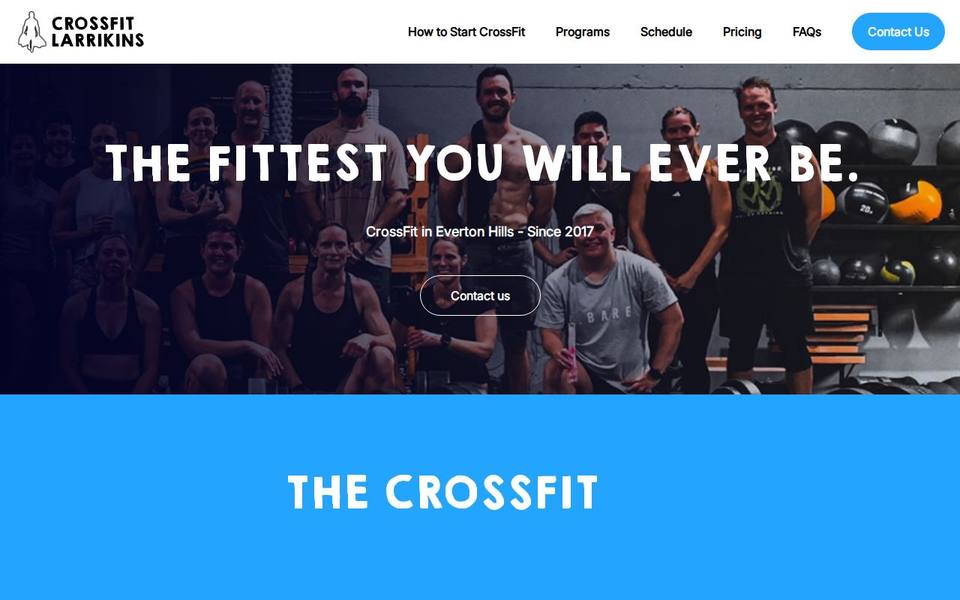 CrossFit Larrikins website
