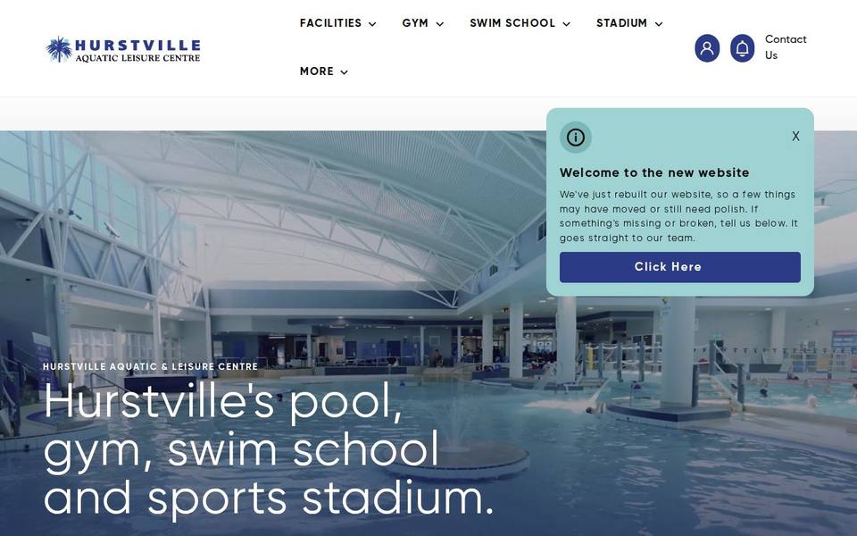 Hurstville Aquatic Centre website